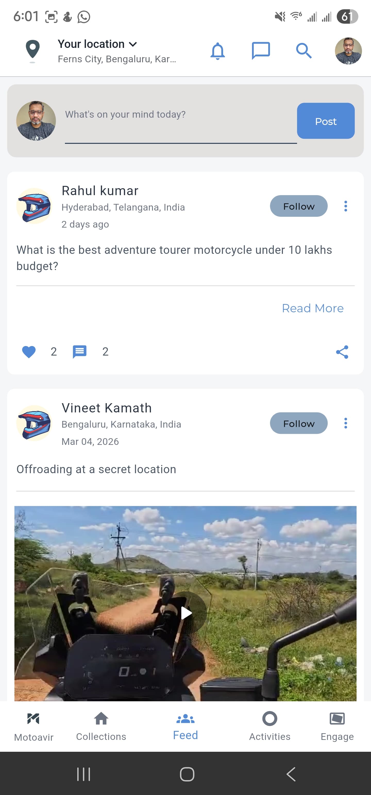 Automotive news feed with latest industry updates